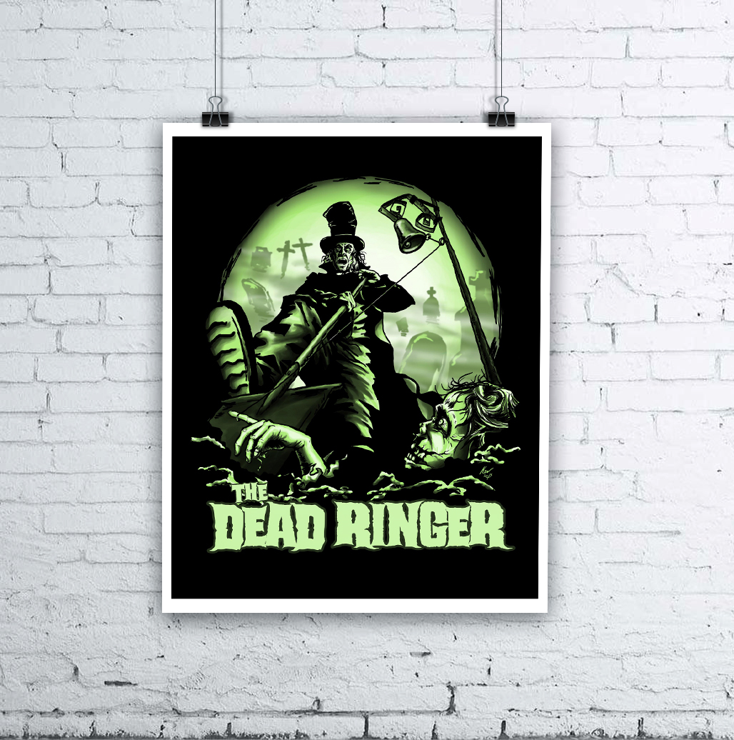 Dead Ringer Giclée Print - Zombie Art by Kevin McHugh Art