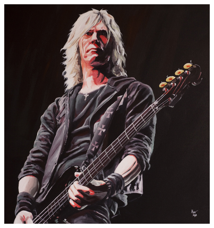 Duff McKagan Guns N Roses Painting by Kevin McHugh Art