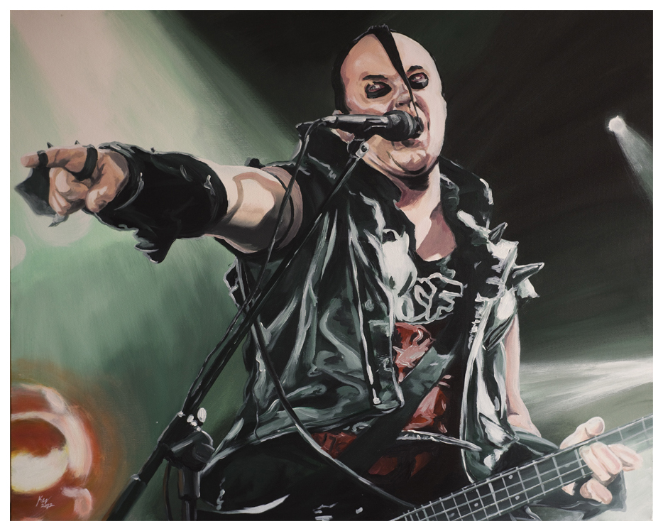 Jerry Only Misfits Painting by Kevin McHugh Art