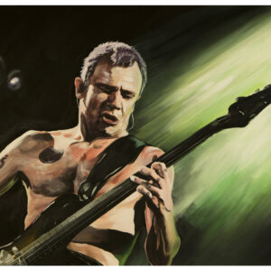 Flea Red Hot Chili Peppers Painting by Kevin McHugh Art