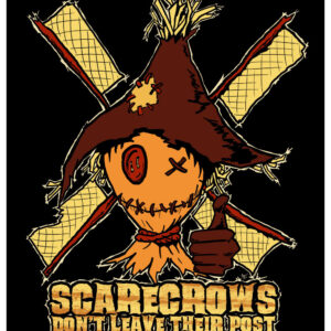 Scarecrows Don't Leave Their Post - Halloween Scarecrow Giclée Print by Kevin McHugh Art