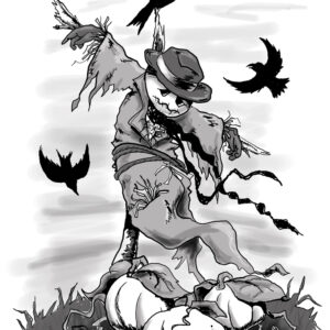 Where Dreams Go To Die - Halloween Scarecrow Giclée Print by Kevin McHugh Art
