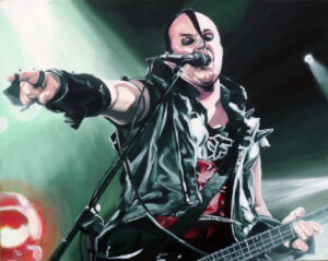 Jerry Only of The Misfits Portrait by Kevin McHugh Art