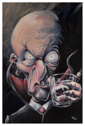 Great Grandvampa - Dracula Vampire Portrait by Kevin McHugh Art