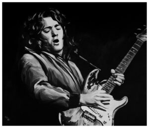 Rory Gallagher Painting by Kevin McHugh Art