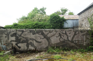 Phoenix Song Mural 1 - Powerhose Mural / Reverse Graffiti 2017