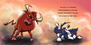 Inner page spread of children's book illustrated by Kevin McHugh