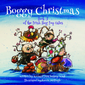 Front Cover of Boggy Christmas - children's book illustrated by Kevin McHugh