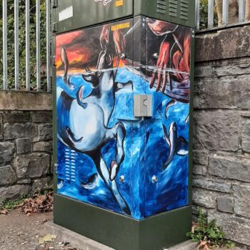 Electricity Box Mural in Clones by Kevin McHugh