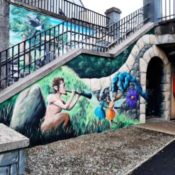 Under the Bridge, Enniskillen Mural by Kevin McHugh