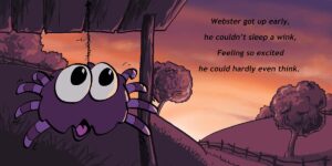 Inner page spread of children's book illustrated by Kevin McHugh