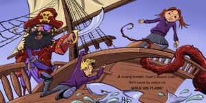 Inner page spread of children's book illustrated by Kevin McHugh